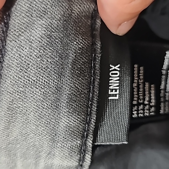 Paige Mens Lennox Straight Leg Ripped Acid Wash Grey Jeans Sz 38 - Picture 12 of 14